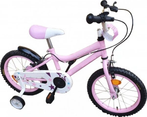 Bicicleta-pentru-copii-NOVOKIDS-Crystal-Bike-Roti-16-inch-Maxim-35-kg-Cadru-din-otel-Roti-ajutatoare-Ghidon-si-sa-reglabile-pe-inaltime-Roz_1