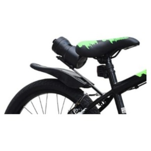 Bicicleta pentru copii NOVOKIDS™ Splend'Or Boom PRO Edition, Cu bidon pentru apa, Roti 18" inch, Maxim 50 kg, Cadru din otel, Roti ajutatoare detasabile, Ghidon reglabil pe inaltime, Verde cu Negru - Img 4