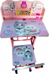 Birou-copii-din-MDF-cu-jucarii-interactive-Novokids-My-first-desk-Dimensiuni-68X43X65-Cadru-metalic-masuta-copii-Model-Pisicute-Roz_1