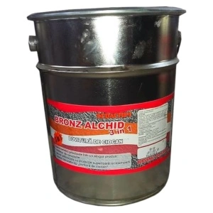 Bronz alchid „Lovitura de ciocan” 3 in 1 pentru acoperisuri, Argintiu crom