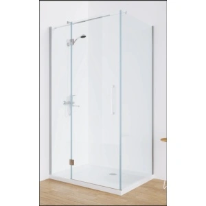 Cabina de Dus Walk-In HouseXL UrbanGlass Premium, 120x80x190 cm, Sticla Securizata 8mm, Reversibila, Geam Gri Fumuriu sau Transparent