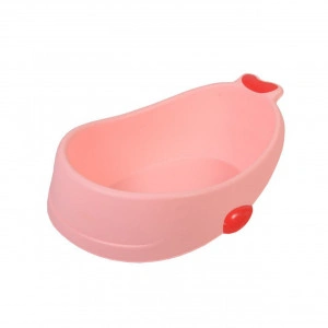 Cadita ergonomica pentru bebelusi si copii NOVOKIDS™ Zanzibar Minnie Tub , Baita bebe, Dimensiuni 73X60X49 cm, Suport anti alunecare, Supapa scurgere, Roz