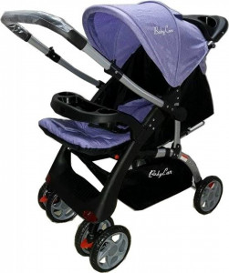Carucior-nou-nascuti-2-in-1-BABY-CARE-PRO-C18-Maner-reversibil-Spatar-reglabil-in-3-trepte-Amortizoare-Frana-picior-Pliabil-MOV_2