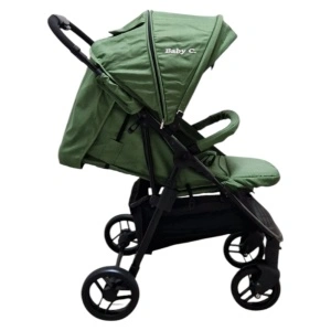 Carucior nou nascuti 2 in 1 BABY CARE™ PRO YK78 de culoare verde kaki