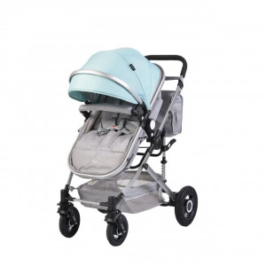 Carucior-nou-nascuti-2-in-1-NOVOKIDS-Ciarra-Silver-PRO-Cu-geanta-bebe-Cadru-Aluminiu-Amortizoare-Roti-din-cauciuc-plin-AVE-Landou-Modul-sport-Spatar-reglabil-3-trepte-Albastru-cu-Gri