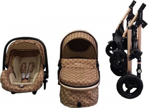 Carucior-nou-nascuti-3-in-1-Baby-Care-PRO-531-Cu-geanta-bebe-Cadru-Aluminiu-Gold-Amortizoare-Roti-din-cauciuc-plin-AVE-Landou-Scoica-auto-Spatar-reglabil-3-trepte-Plasa-insecte-Beige-cu-imprimeu-Maron_1