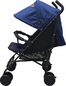 Carucior sport tip umbrela Baby Care™ PRO 803B, Spatar reglabil in 7 trepte, Pozitie somn, Amortizoare, Frana picior, Pliabil, Albastru