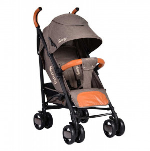 Carucior-sport-tip-umbrela-NOVOKIDS-Sunny-Spatar-reglabil-3-trepte-Cadru-aluminiu-manere-piele-Amortizoare-Frana-picior-Pliabil-Gri_2