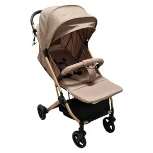 carucior compact Baby Care 311 albastru cu bara protectie si centura in 5 puncte