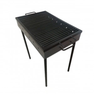 Gratar Romanesc Solid cu picioare demontabile, fabricat manual 60 x 40 cm Fix si Mobil