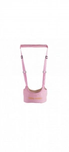 Ham pentru mers NOVOKIDS™ First Walking Assistant, Cu maner comfortabil, Intaritura, Material moale, Max 15 kg, Lavabil, Roz