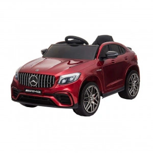 Masinuta Electrica cu acumulator pentru copii NOVOKIDS™ Mercedes AMG GLC 63 , Roti din Cauciuc EVA, 3-8 ani , usi cu deschidere , Baterie12V, 2 Viteze, lungime 115 cm, 2 motoare 390 W, Rosu