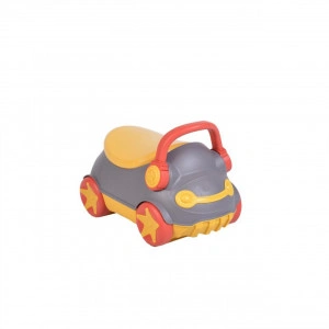 Olita 2 in 1 pentru copii NOVOKIDSª Mini Car , Cu functie trotineta, Vas detasabil, Plastic non toxic, cu capac , Model masinuta , Gri
