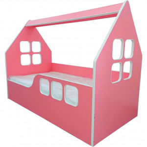 Pat-tip-casuta-pentru-copii-NOVOKIDS-Magic-Pink-House-160x80-CM-Pal-18-mm-Margini-anti-lovire-Protectie-Laterala-cu-montare-universala-Roz_2