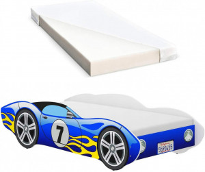 Pat-tip-masinuta-pentru-copii-NOVOKIDS-CORVETTE-160x80-CM-Set-cu-Saltea-din-Spuma-MATSEN-10-CM-Inclusa-Somiera-Sistem-FLEX-Cu-Protectii-Laterale-Albastru_3
