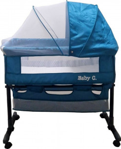 Patut-copii-transformabil-in-balansoar-bebe-Baby-Care-Co-Sleeper-Cu-plasa-insecte-si-cosulet-depozitare-Design-modern-4-roti-cu-frana-Dimensiuni-85X95X50-cm-Saltea-inclusa-Cadru-aluminiu-Albastru-Turquoise_1