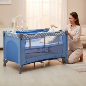 Patut-Pliabil-si-Tarc-copii-Baby-Care-PRO-FMG-120X60-cm-2-Niveluri-de-inaltime-Cu-geanta-transport-inclusa-Plasa-insecte-Albastru-3