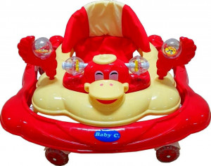Premergator-reglabil-in-3-trepte-NOVOKIDS-Baby-C-cu-melodii-roti-silentioase-din-silicon-Ratusca-Pliabil-Rosu_2