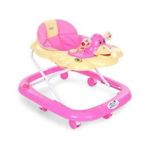 Premergator reglabil in 3 trepte NOVOKIDS™ Duckey, cu melodii, Ratusca, Pliabil, Roz