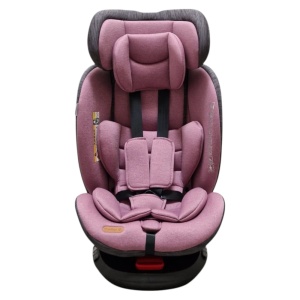 Scaun Auto cu Isofix Baby Care™ BS10P, Cu rotire 360 grade, Omologare R-129 i-Size, 0-36 kg, Tetiera reglabila, Transformabil in scoica auto, Sistem de prindere in centura de siguranta, Husa detasabila, Mov - Img 6