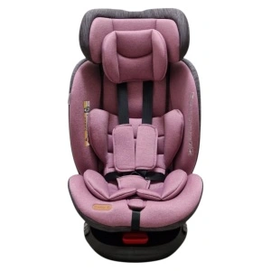 Scaun Auto cu Isofix Baby Care™ BS10P, Cu rotire 360 grade, Omologare R-129 i-Size, 0-36 kg, Tetiera reglabila, Transformabil in scoica auto, Sistem de prindere in centura de siguranta, Husa detasabila, Mov - Img 6