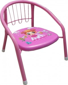 Scaun-metalic-pentru-copii-Novokids-Little-chair-Sezut-moale-cu-sunete-Pentru-interior-si-exterior-Dimensiuni-36x36x34-cm-Vopsea-lucioasa-Roz