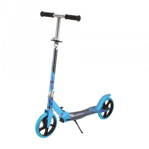 Trotineta copii si adolescenti NOVOKIDS™ Storm EVO PRO, Maxim 100 kg, Functie Super Brake, Maner reglabil pe inaltime, Diametru roata 200 mm, Albastru