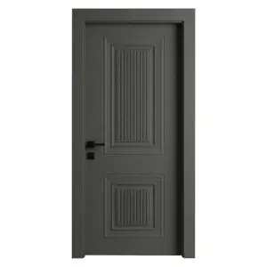 Usa de interior din MDF cu cadru din lemn masiv Novo Doors NDF23 LUX PREMIUM SOFT-TOUCH de culoare Gri antracit
