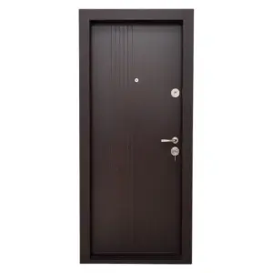 Usa metalica de apartament Novo Doors NDS31 de culoare Wenge cu deschidere pe Stanga