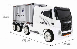 Camion-Electric-cu-acumulator-pentru-copii-NOVOKIDS-Super-Truck-Roti-din-Cauciuc-EVA-Max-35-kg-Usi-cu-deschidere-Baterie12V-2-Viteze-lungime-175-cm-4-motoare-Alb_2