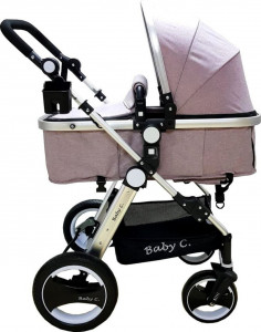 Carucior-nou-nascuti-2-in-1-Baby-Care-PRO-S535-Cadru-Aluminiu-roti-din-cauciuc-plin-landou-reversibil-Spatar-reglabil-in-3-trepte-Gri_1