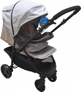 Carucior-nou-nascuti-2-in-1-BABY-CARE-PRO-SK10-Maner-reversibil-Spatar-reglabil-in-3-trepte-Frana-picior-Pliabil-Gri-Deschis