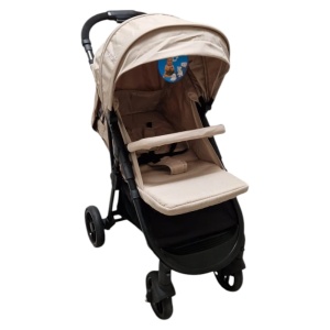 Carucior nou nascuti 2 in 1 BABY CARE™ PRO YK78, Pozitie somn, Spatar reglabil in 7 trepte, Frana picior, Pliabil, Maron Gold - Img 2