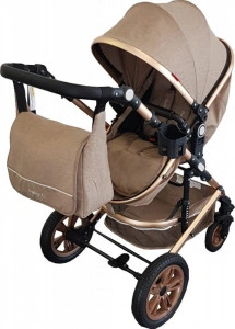 Carucior-nou-nascuti-3-in-1-Baby-Care-PRO-530-Cu-geanta-bebe-Cadru-Aluminiu-Gold-Amortizoare-Roti-din-cauciuc-plin-AVE-Landou-Scoica-auto-Spatar-reglabil-3-trepte-Plasa-insecte-Maron-Gold_2