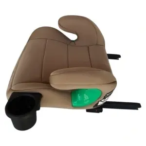 Inaltator auto XXL cu ISOFIX NOVOKIDS Splendor HF-02 R129 i-Size 125-150 cm cu suport pahar Crem