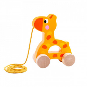 Jucarie-educativa-de-tras-din-lemn-masiv-NOVOKIDS-My-first-Tiny-Giraffe-Cu-roti-Motricitate-Cu-sfoara-de-tractare-Materiale-Eco-Galben