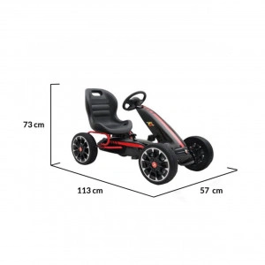 Kart-cu-pedale-pentru-copii-NOVOKIDS-Chrysler-Kart-PRO-Roti-din-cauciuc-EVA-5-8-ani-Carena-Structura-metalica-Frana-de-mana-Functie-FreeWheel-Mers-cu-spatele-Negru_2