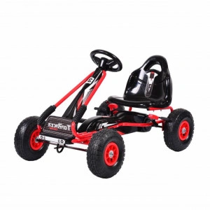 Kart-cu-pedale-pentru-copii-NOVOKIDS-Top-Racer-PRO-Roti-gomflabile-din-cauciuc-3-7-ani-Maxim-25-kg-Structura-metalica-Frana-de-mana-Functie-FreeWheel-Scaun-Ajustabil-Mers-cu-spatele-Rosu_3