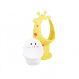 Olita-copii-tip-Pisoar-NOVOKIDSÂª-Funny-Giraffe-Cu-morisca-Vas-detasabil-Atasabila-la-peretele-baii-Model-Girafa-Galben_2