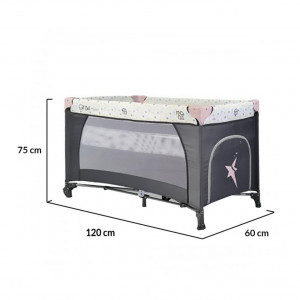 Patut-pliant-transformabil-in-tarc-copii-NOVOKIDS-Little-Star-NEST-60X120-cm-2-Niveluri-Pliabil-Cu-geanta-transport-inclusa-Fermoar-acces-lateral-Roz-cu-Gri_2