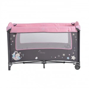 Patut-pliant-transformabil-in-tarc-copii-NOVOKIDS-Sleepy-NEST-60X120-cm-2-Niveluri-Masa-infasat-Jucarie-Carusel-cu-jucarii-din-plus-Fermoar-acces-lateral-Roz-cu-Gri_7