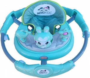 Premergator-reglabil-in-6-trepte-de-inaltime-NOVOKIDS-Happy-Bunny-Cu-melodii-si-lumini-Pliabil-Max-20-kg-Roti-silentioase-Model-Iepuras-Verde-Turquoise_3