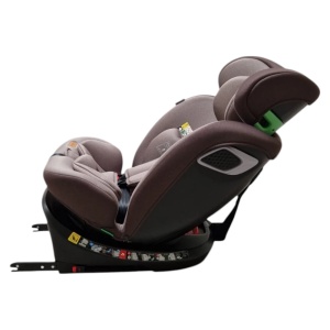 Scaun Auto cu Isofix Baby Care™ BS10P, Cu rotire 360 grade, Omologare R-129 i-Size, 0-36 kg, Tetiera reglabila, Transformabil in scoica auto, Sistem de prindere in centura de siguranta, Husa detasabila, Maron - Img 3