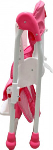 Scaun-de-masa-pentru-copii-si-bebe-Baby-Care-CC-reglabil-in-3-trepte-Pliabil-Centura-de-siguranta-Sezut-comfortabil-Masuta-detasabila-Pozitie-somn-Cosulet-de-depozitare-Model-Pisicuta-Roz_2