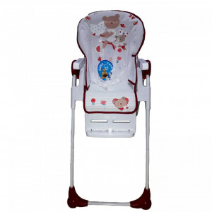 Scaun-de-masa-pentru-copii-si-bebe-Baby-Care-CC-reglabil-in-3-trepte-Pliabil-Centura-de-siguranta-Sezut-comfortabil-Masuta-detasabila-Pozitie-somn-Cosulet-de-depozitare-Model-Ursulet-Rosu-cu-Alb_3
