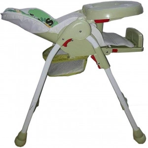 Scaun-de-masa-pentru-copii-si-bebe-Baby-Care-reglabil-in-3-trepte-pliabil-centura-de-siguranta-sezut-comfortabil-masuta-detasabila-functie-scoica-Verde