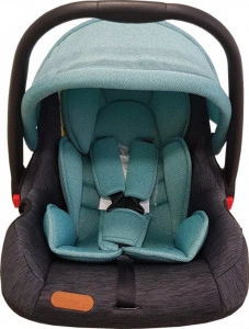 Scoica-auto-pentru-bebelusi-Baby-Care-PRO-Cos-auto-Maner-reglabil-Captuseala-comfortabila-Sistem-de-prindere-Maximum-13-kg-Turquoise-cu-Gri