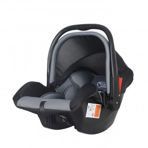 Scoica auto pentru bebelusi NOVOKIDS™ Safety Shell PRO, Cos auto, Maner reglabil, Captuseala comfortabila, Omologare R-129 i-Size, Sistem de prindere in 5 puncte, Max 13 kilograme, Gri