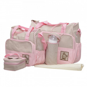 Set-3-genti-bebe-NOVOKIDS-Mastella-atasabile-la-carucior-Capacitate-mare-Geanta-termos-biberoane-inclusa-dimensiune-39X35X10-cm-Roz-si-Crem_2
