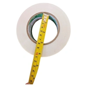 Set 36 benzi adezive HouseXL FRAGILE 50mmx200m, 200 metri, Diametru total 14 cm, Diametru gol 7.5 cm, Latime 5 cm, Alb cu Rosu - Img 4